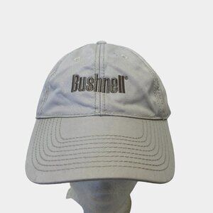 Bushnell Beige Cotton Adjustable Baseball Hat Cap Unisex
